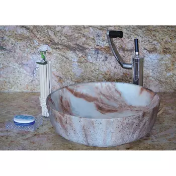 Раковина Gid Mnc499 белая/коричневая