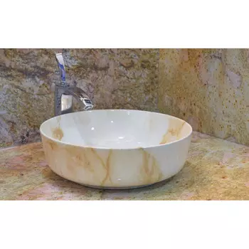 Раковина Gid Mnc526 белая/бежевая