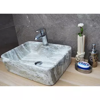 Раковина Gid Mnc605 белая/серая