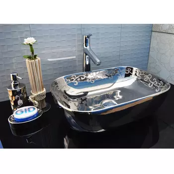 Раковина Gid Nc425 серебристая