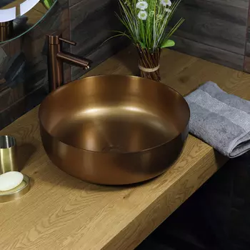 Раковина Melana Lake 400Br бронза