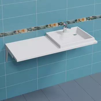 Раковина СанТа Юпитер 120 правая без кронштейнов