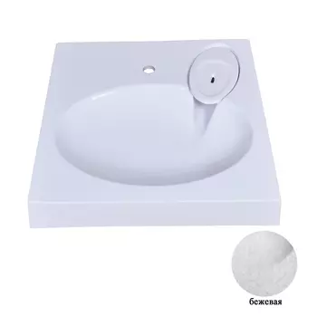 Раковина Stella Polar Миро 60х60, бежевая