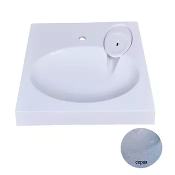 Раковина Stella Polar Миро 60х60, серая