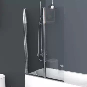 Шторка для ванны BelBagno Uno V-2-110/150-C-Cr