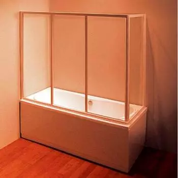 Шторка для ванны Ravak AVDP3 120 белая + Раин