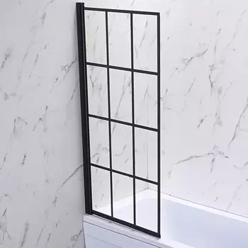 Шторка для ванны Veconi PL77L-70-01-C6 стекло прозрачное