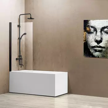 Шторка для ванны Vincea 140х80 VSB-11800CLB