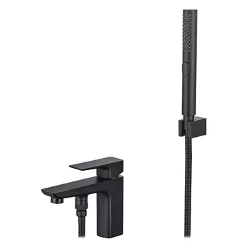 Смеситель Акватек Вега AQ1044MB для ванны черный матовый