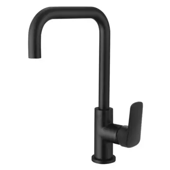 Смеситель Акватек Вега AQ1081MB для кухни черный матовый