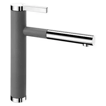 Смеситель Blanco Linee-S алюметаллик/хром для кухни