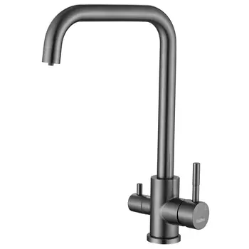 Смеситель для кухни Haiba HB76820-3 сталь