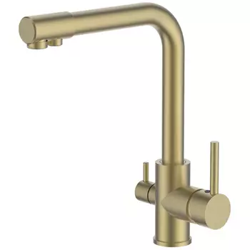 Смеситель для кухни Ledeme L4055Y-3 золотой сатин