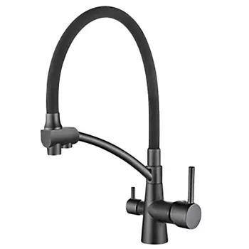 Смеситель для кухни Ledeme L4855U-12 графит