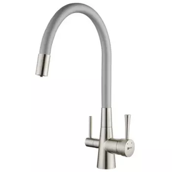 Смеситель для кухни Lemark Comfort LM3075BN-Silver никель