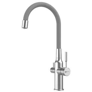 Смеситель для кухни Lemark Expert LM5083S-Gray сталь