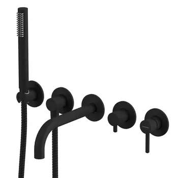 Смеситель для ванны Whitecross Y black Y1240BL