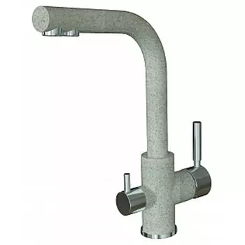 Смеситель Dr.Gans Акцент серый для кухни