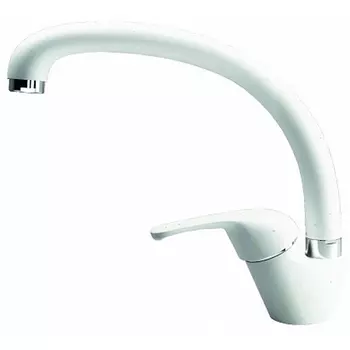 Смеситель Dr.Gans Рондо белый для кухни