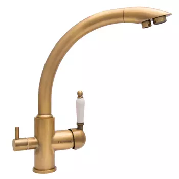 Смеситель Florentina Шале для кухни бронза
