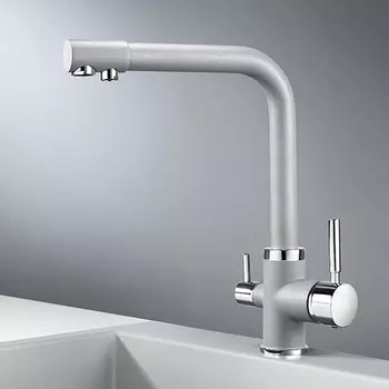 Смеситель для кухни Granula GR-2015 алюминиум