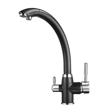 Смеситель Granula GR-2167 черный для кухни