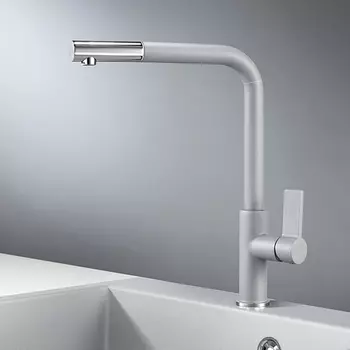 Смеситель Granula GR-2501 алюминиум для кухни