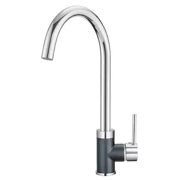 Смеситель Granula Gr-3125 хром/шварц для кухни