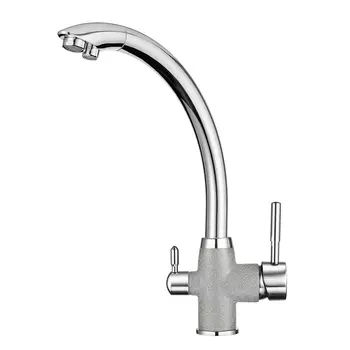 Смеситель Granula Gr-3167 хром/базальт для кухни