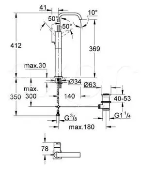 Смеситель Grohe Allure 32249 для раковины