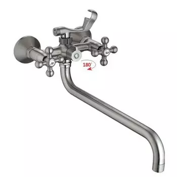 Смеситель для ванны Haiba HB2619-5 сатин