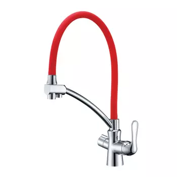 Смеситель для кухни Lemark Comfort LM3070C-Red