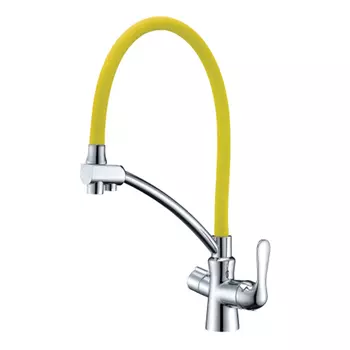 Смеситель для кухни Lemark Comfort LM3070C-Yellow