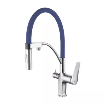 Смеситель для кухни Lemark Comfort LM3074C-Blue