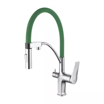 Смеситель для кухни Lemark Comfort LM3074C-Green