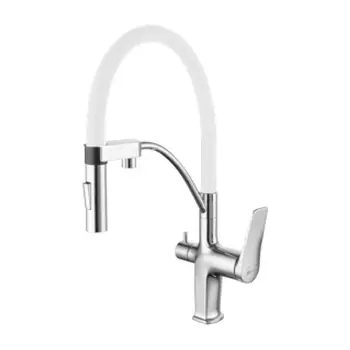 Смеситель для кухни Lemark Comfort LM3074C-White