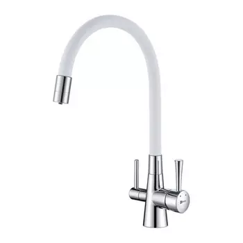 Смеситель для кухни Lemark Comfort LM3075C-White