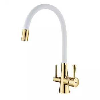 Смеситель для кухни Lemark Comfort LM3075G-White