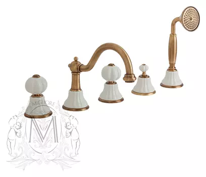 Смеситель Migliore Olivia ML.OLV-5880.Bi.Br для ванны для ванны