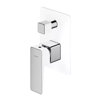 Смеситель Omnires Parma PM7435CRB для ванны хром/белый