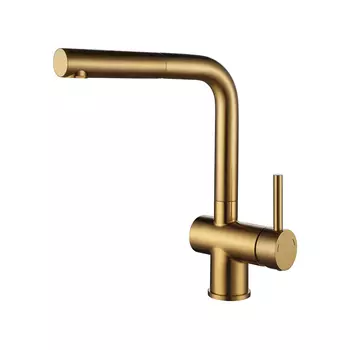 Смеситель Paulmark Dosse Do214418-BG брашированное золото для кухни