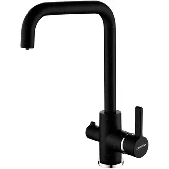 Смеситель Paulmark Logas Lo213021-308 черный для кухни