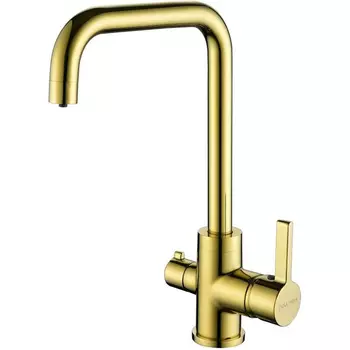Смеситель Paulmark Logas Lo213021-G золото для кухни