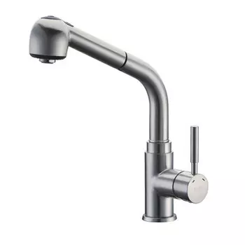 Смеситель WasserKRAFT Wern 4266 матовый хром для кухни