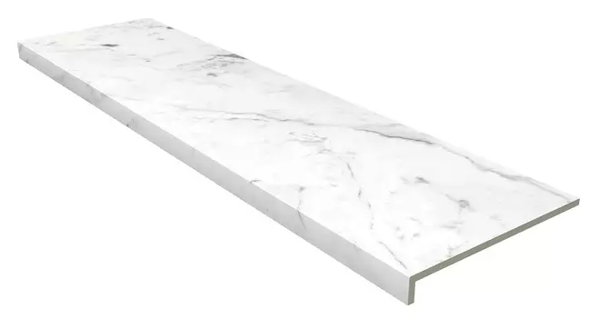 Ступень Gres de Aragon Marble Anti-Slip Rect. Carrara Blanco 31,5x119,7