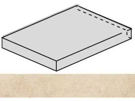 Ступень Italon Room Beige Угловая Левая 33x60