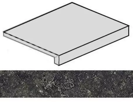 Ступень Italon Room Black Угловая Правая 33x60