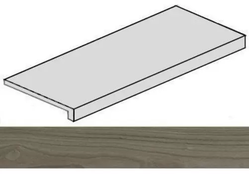 Ступень Italon Room Grey Угловая Правая 33x120