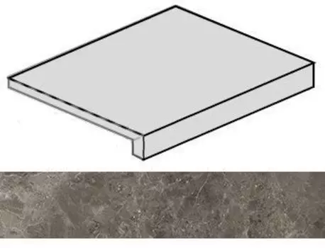 Ступень Italon Room Grey Угловая Правая 33x60