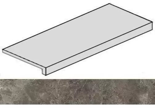 Ступень Italon Room Stone Grey Угловая Правая 33x120